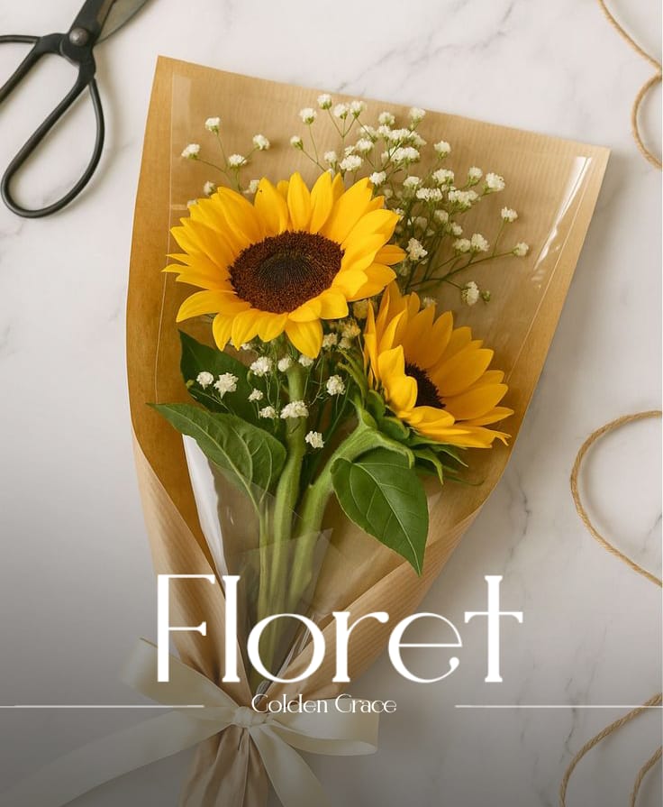 Golden Grace — A handful of sunshine, tied with cream